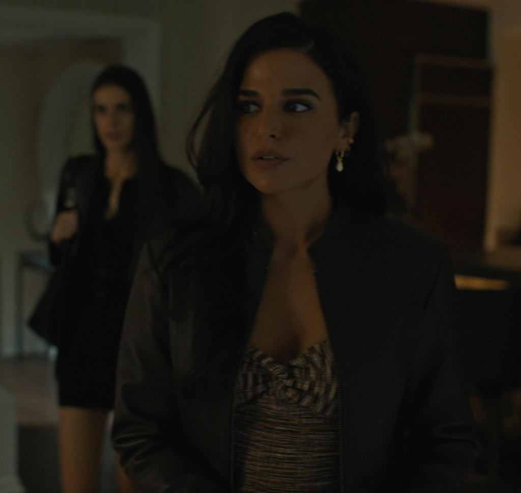 Black Leather Jacket of Stephanie Nur as Aaliyah Amrohi in Special Ops ...