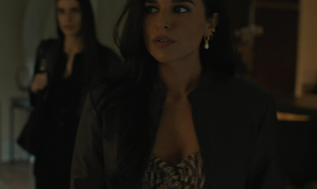 Black Leather Jacket of Stephanie Nur as Aaliyah Amrohi Outfit Special Ops: Lioness TV Show