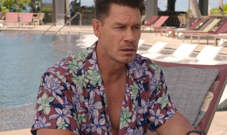 Hawaiian Flowy Shirt Worn by John Cena as Ron Outfit Vacation Friends 2 (2023) Movie
