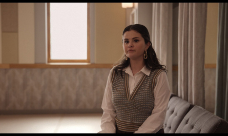 Multi-Colored Mixed Wool Vest Worn by Selena Gomez as Mabel Mora Outfit Only Murders in the Building TV Show