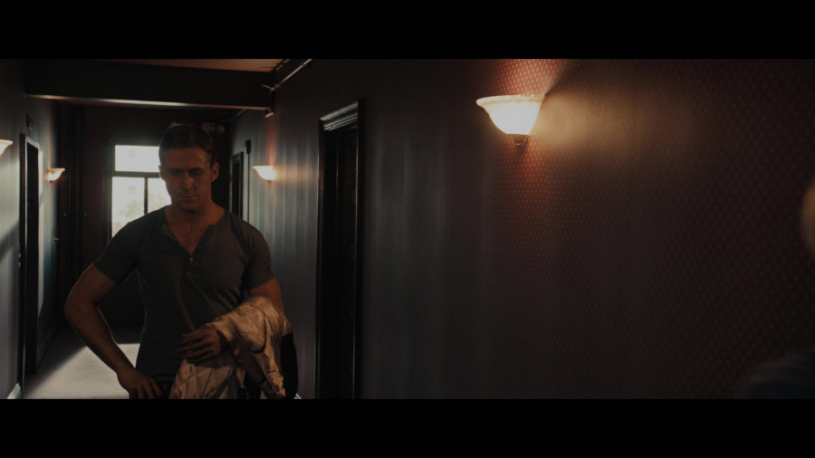 Grey Short Sleeve Shirt Worn by Ryan Gosling as The Driver