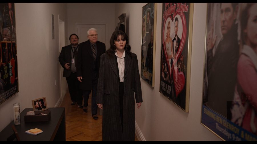 mid-length pinstripe coat - Selena Gomez (Mabel Mora) - Only Murders in the Building TV Show