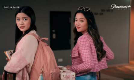 Pastel Pink Backpack of Ashley Liao as Ever Wong Outfit Love in Taipei (2023) Movie