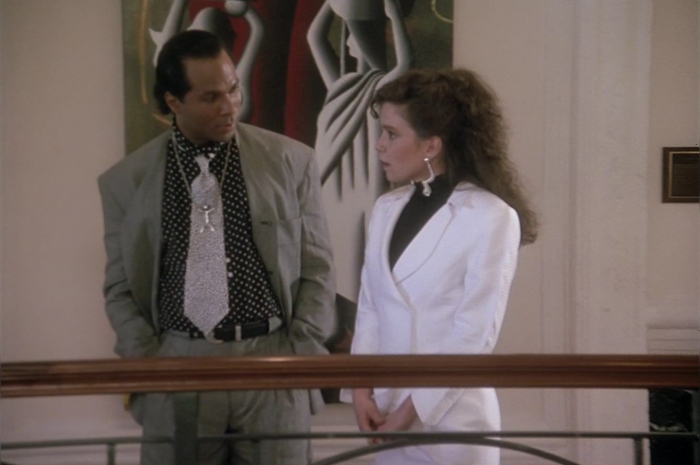 Black Polka Dot Shirt Worn by Philip Michael Thomas as Detective Ricardo "Rico" Tubbs Outfit Miami Vice TV Show