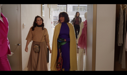 Yellow Long Cape Coat Worn by Nicole Ari Parker as Lisa Todd Wexley Outfit And Just Like That... TV Show