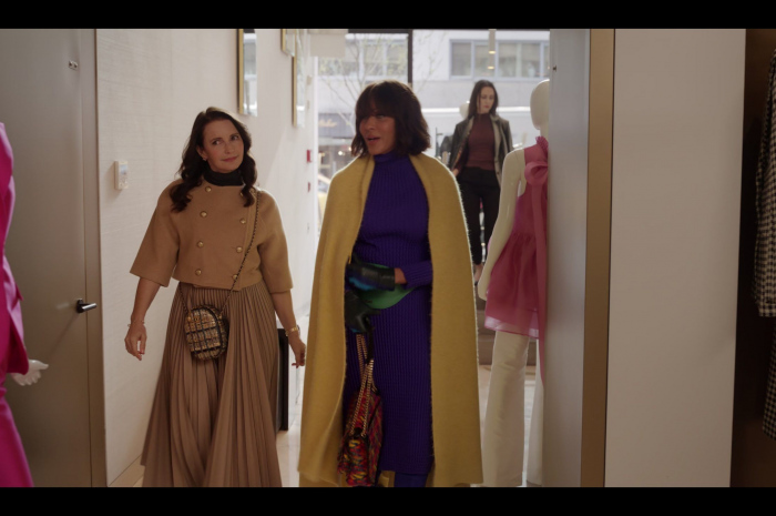 Yellow Long Cape Coat Worn by Nicole Ari Parker as Lisa Todd Wexley Outfit And Just Like That... TV Show