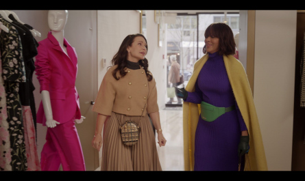 Wool Blend Short Jacket Coat of Kristin Davis as Charlotte York Goldenblatt Outfit And Just Like That... TV Show