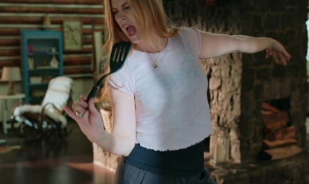 Mesh Tee Worn by Alexandra Breckenridge as Mel Monroe Outfit Virgin River TV Show
