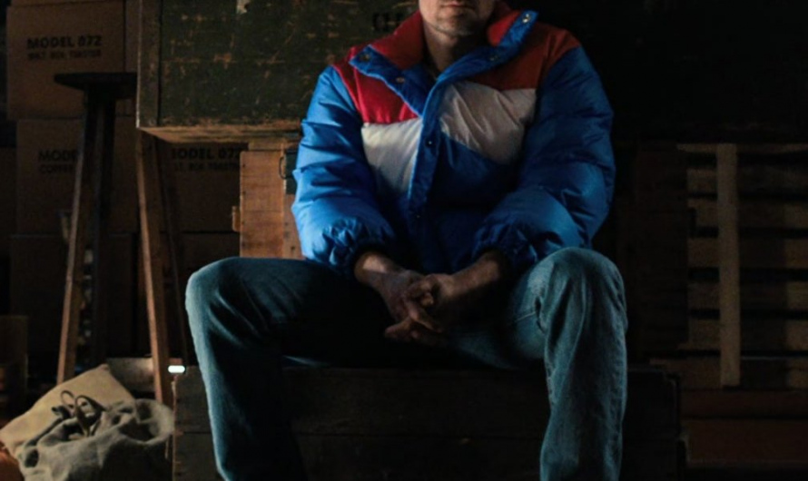 Blue/White/Red Puffer Jacket Worn by David Harbour as Jim Hopper