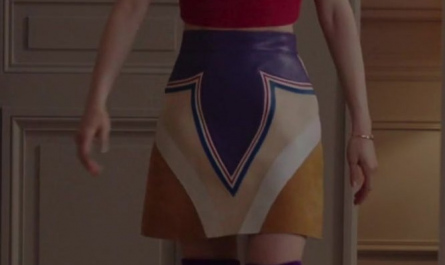 Purple Suede Over-The-Knee High Heel Boots of Lily Collins as Emily Cooper Outfit Emily in Paris TV Show