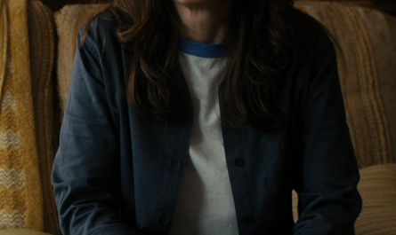 Blue Shirt of Winona Ryder as Joyce Byers Outfit Stranger Things TV Show