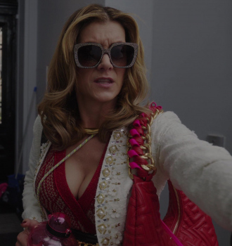 Embellished Square Sunglasses Worn by Kate Walsh as Madeline Outfit Emily in Paris TV Show