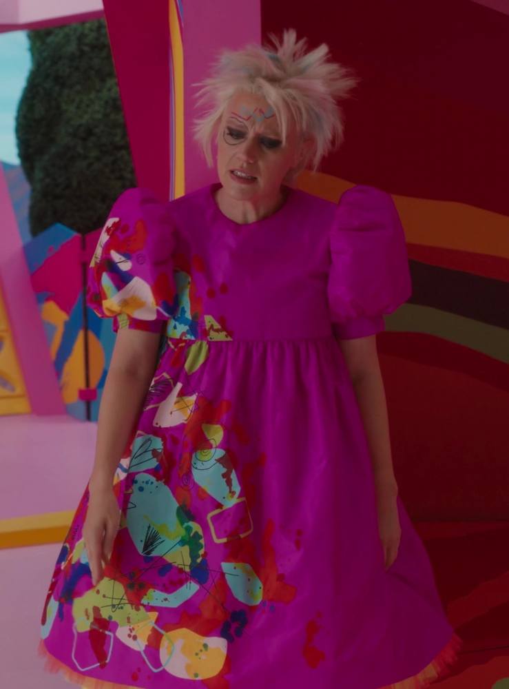 Pink Dress Worn by Kate McKinnon from Barbie (2023) Movie
