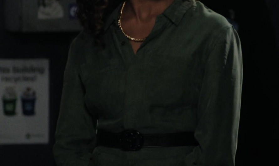 Green Jumpsuit of Nicole Beharie as Christina Hunter