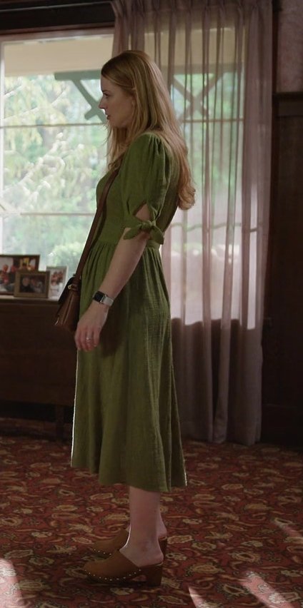 Suede Heeled Mules of Alexandra Breckenridge as Mel Monroe from Virgin River TV Show