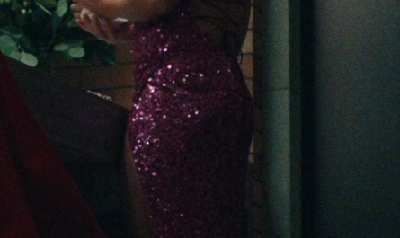 Evening Long Sequin Dress Worn by Lizze Broadway as Emma Meyer / Little Cricket Outfit Gen V TV Show