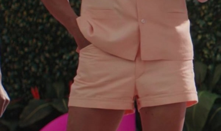 Peach Shirt and Shorts Worn by Kingsley Ben-Adir Outfit Barbie (2023) Movie