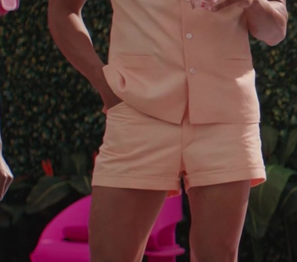 Peach Shirt and Shorts Worn by Kingsley Ben-Adir