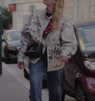 Emily in Paris Season 3 Camille Razat Knit Cardigan