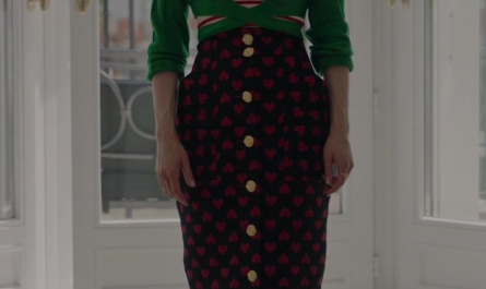 Patent Leather Platform Block Heel Pumps of Lily Collins as Emily Cooper Outfit Emily in Paris TV Show