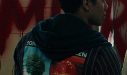 Dystopia Print Hoodie of Chance Perdomo as Andre Anderson Outfit Gen V TV Show