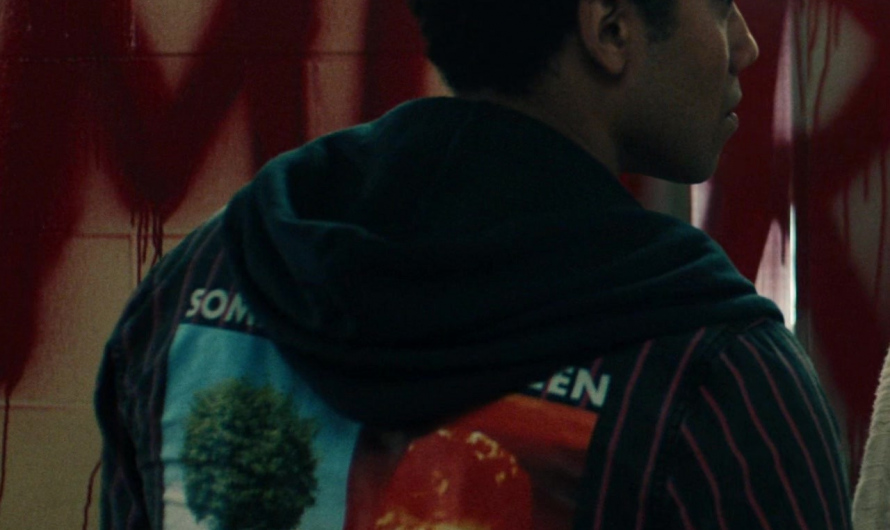 Dystopia Print Hoodie of Chance Perdomo as Andre Anderson