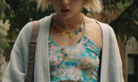 Tie Dye Crop Top of Lizze Broadway as Emma Meyer / Little Cricket Outfit Gen V TV Show