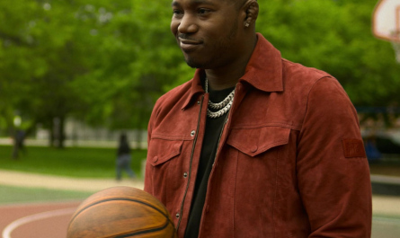Leather Suede Jacket Worn by Kris D. Lofton as Jenard Sampson Outfit Power Book IV: Force TV Show
