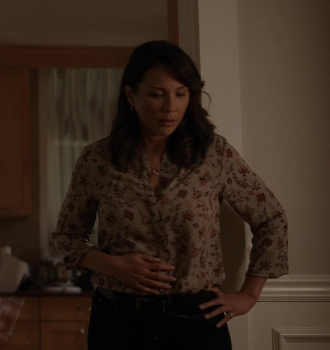 Floral Shirt Worn by Lauren Hammersley as Charmaine Roberts Outfit Virgin River TV Show