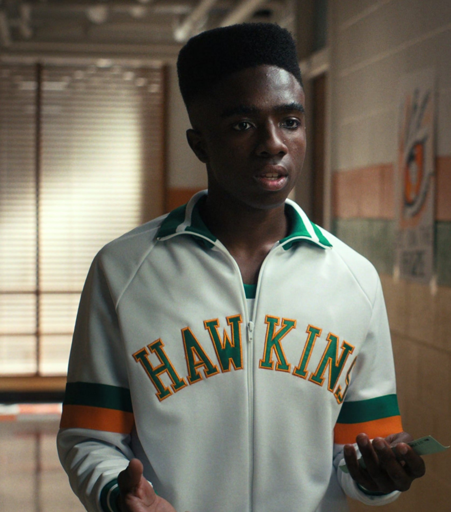 Hawkins Track Jacket Worn by Caleb McLaughlin as Lucas Sinclair from Stranger Things TV Show