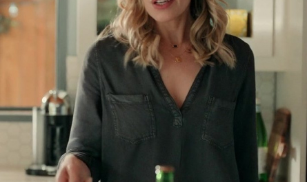 Grey Top Worn by Zibby Allen as Brie Sheridan Outfit Virgin River TV Show