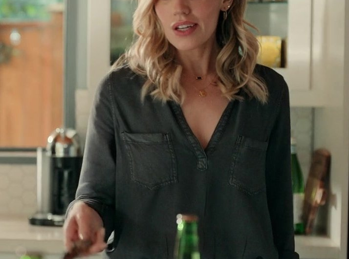 Grey Top Worn by Zibby Allen as Brie Sheridan