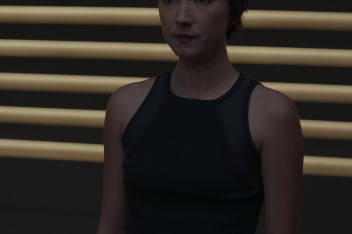 Black Cropped Tank Top of Natasha Liu Bordizzo as Sabine Wren Outfit Ahsoka TV Show