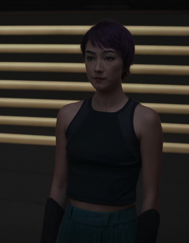 Black Cropped Tank Top of Natasha Liu Bordizzo as Sabine Wren