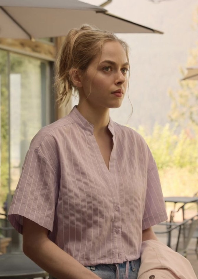 Stripped Cotton Shirt of Sarah Dugdale as Lizzie