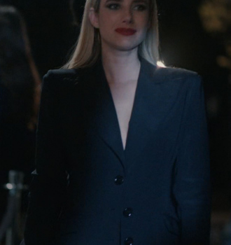 Black Blazer of Emma Roberts as Anna Victoria Alcott Outfit American Horror Story TV Show