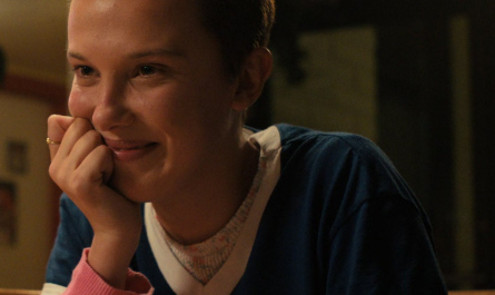 Blue Top of Millie Bobby Brown as Eleven / Jane Hopper ("El") Outfit Stranger Things TV Show