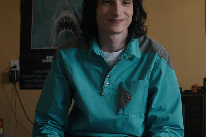 Green Shirt of Finn Wolfhard as Mike Wheeler Outfit Stranger Things TV Show