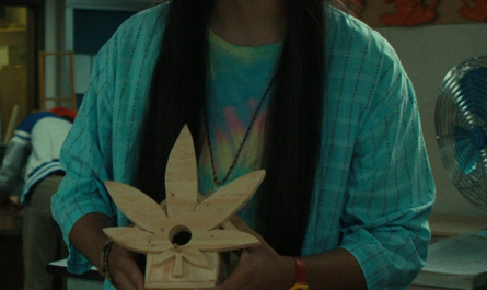 Deep Aqua Blue Shirt Worn by Eduardo Franco as Argyle Outfit Stranger Things TV Show
