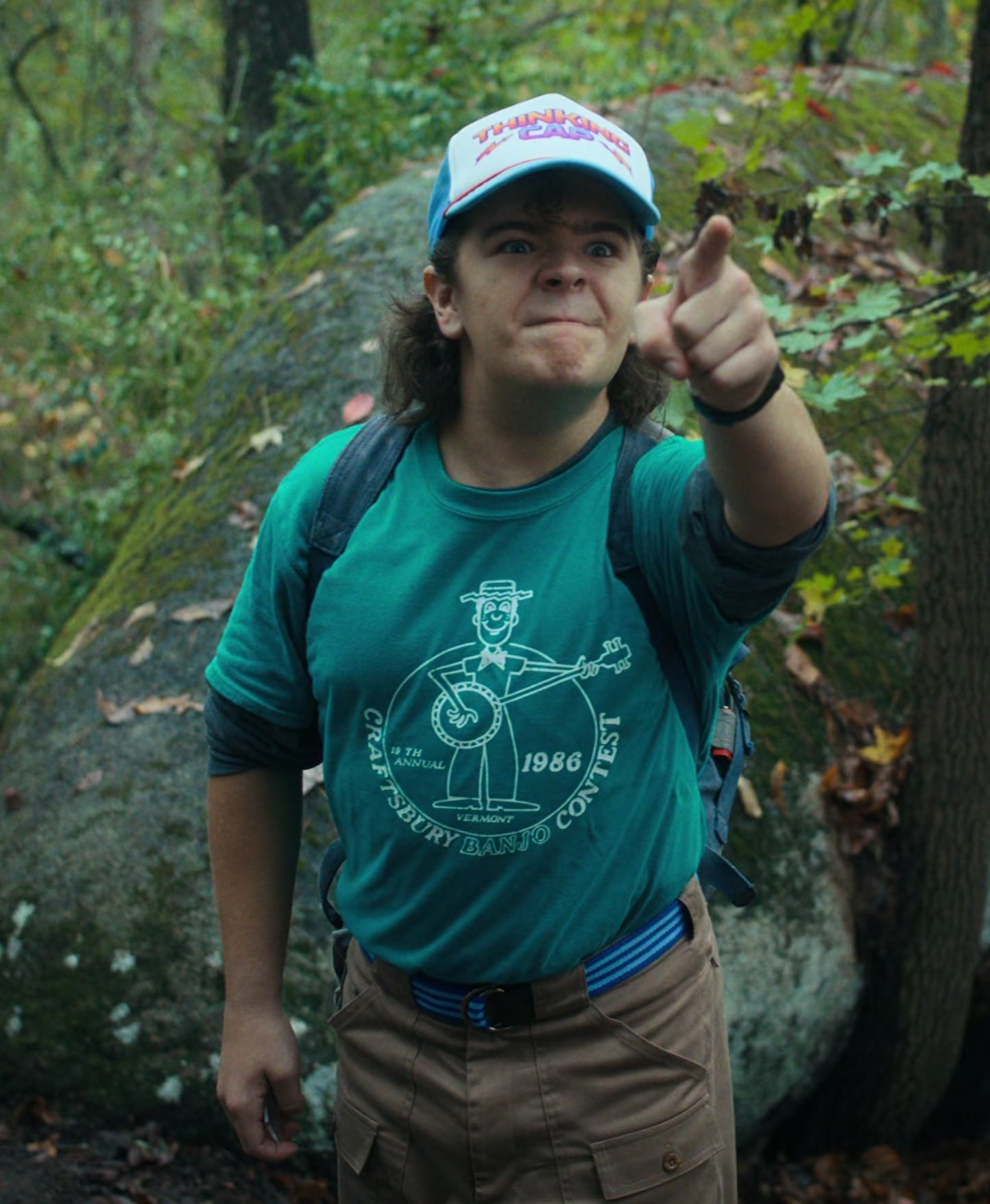 1986 Craftsbury Banjo Contest T-Shirt Worn by Gaten Matarazzo as Dustin Henderson