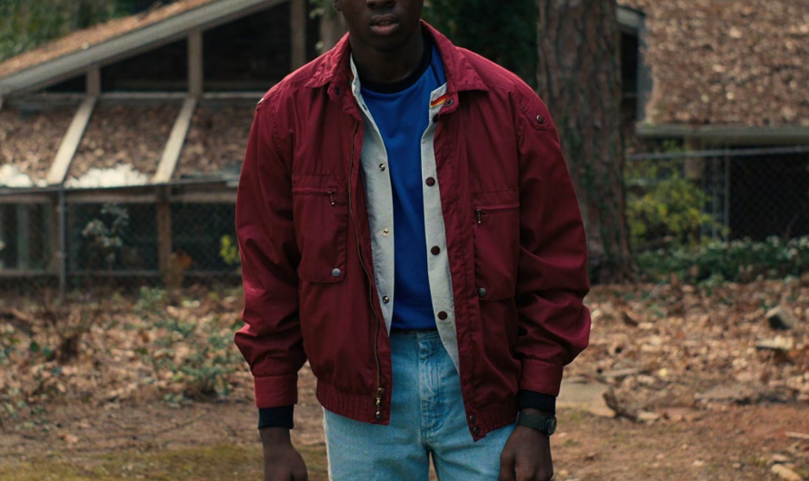 Red Harrington Jacket Worn by Caleb McLaughlin as Lucas Sinclair