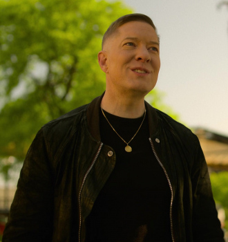 Black Leather Bomber Jacket Worn by Joseph Sikora as Tommy Egan Outfit Power Book IV: Force TV Show
