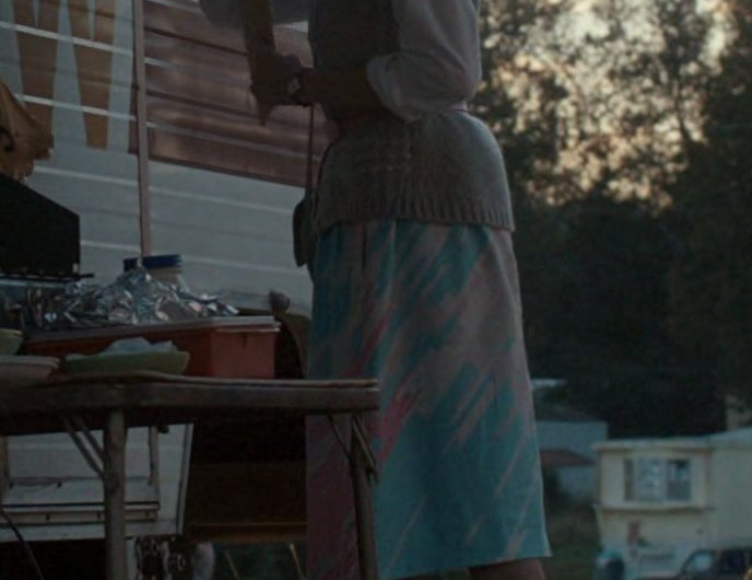 Grey Leather Boots of Natalia Dyer as Nancy Wheeler
