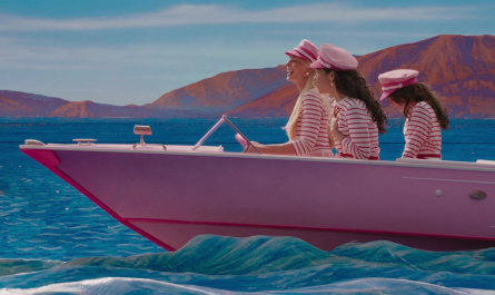 Long Sleeve Striped Tee of Margot Robbie Outfit Barbie (2023) Movie