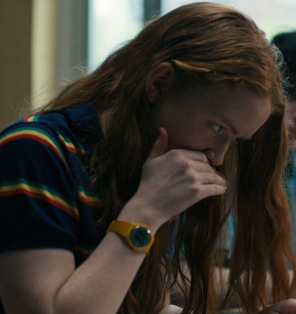 Yellow Watch Worn by Sadie Sink as Max Mayfield Outfit Stranger Things TV Show