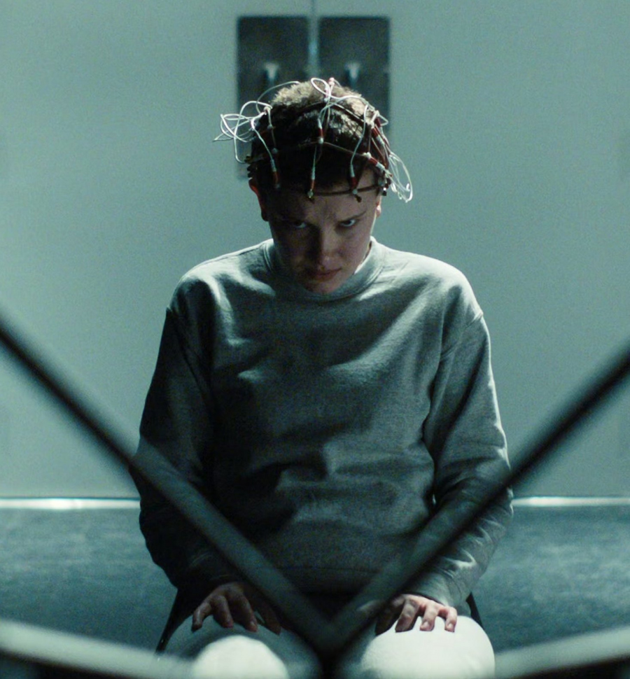 Grey Sweatshirt of Millie Bobby Brown as Eleven / Jane Hopper ("El")