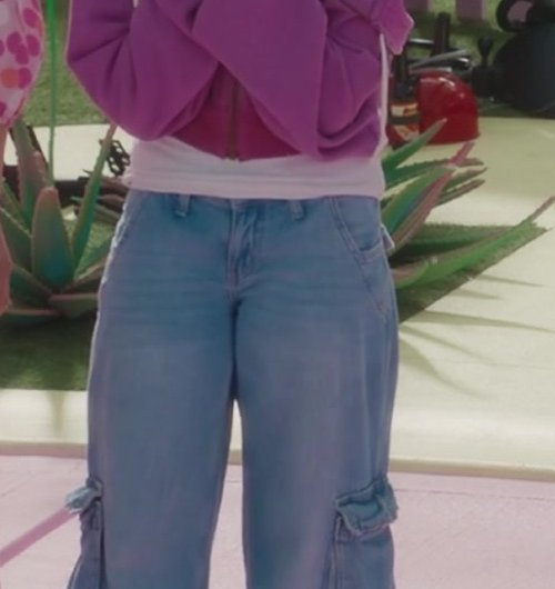 Low Rise Bleach Cargo Jeans Worn by Ariana Greenblatt as Sasha