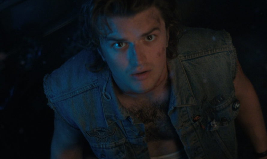 Denim Distressed Vest Worn by Joe Keery as Steve Harrington
