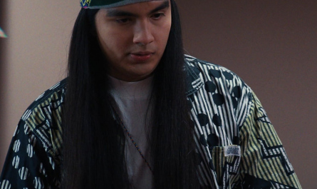 Polka Dot and Striped Short Sleeve Shirt Worn by Eduardo Franco as Argyle Outfit Stranger Things TV Show