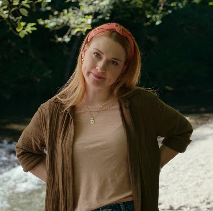 Brown Shirt of Alexandra Breckenridge as Mel Monroe from Virgin River TV Show